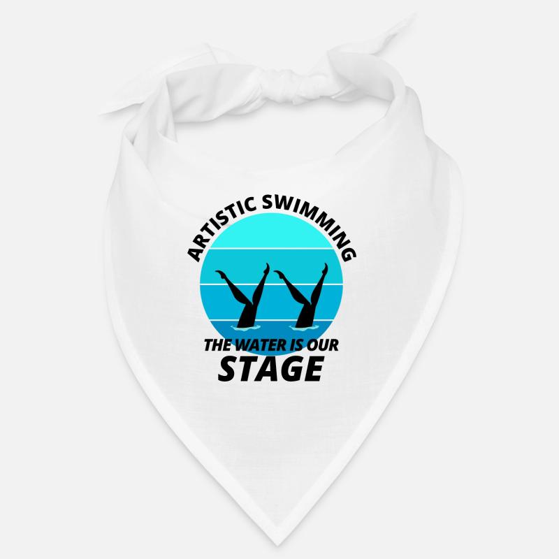 Synchro Schwimmer Synchronschwimmen - Bandana - Weiß
