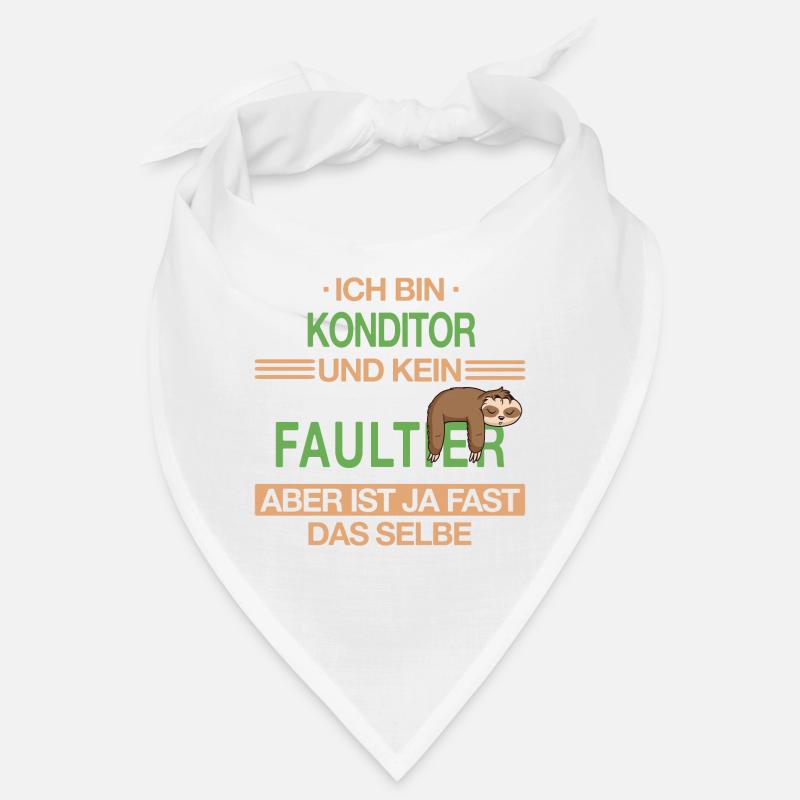 Konditor Konditorei Kuchen Torte Beruf Spruch Bandana