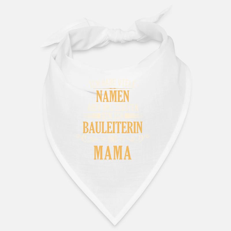 Bauleiter Bauleiterin Bauarbeiter Beruf Spruch Bandana