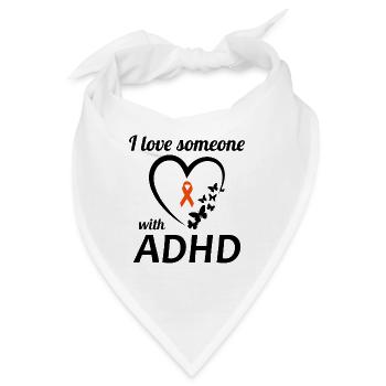 ADHS-Bewusstsein - Bandana - Weiß - Vorne