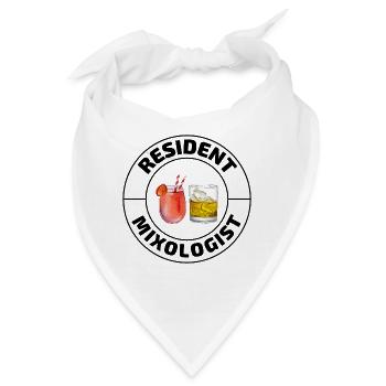 Barkeeper Barkeep Barkeeper Barmaid Mixologist Lustig - Bandana - Weiß - Vorne