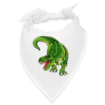 Rex - T Rex - Dinosaurier - Bandana - Weiß - Vorne