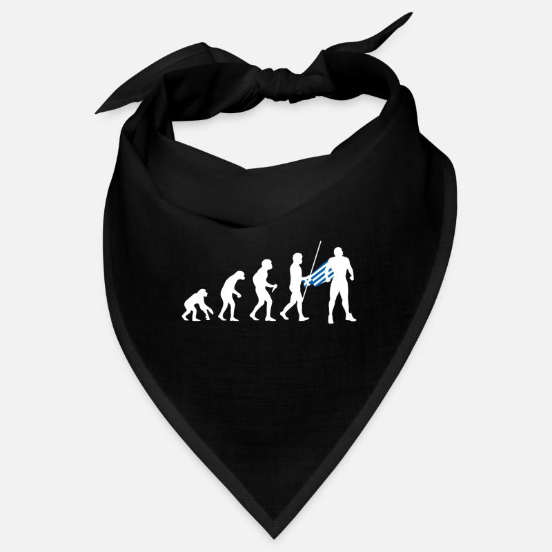 Grieche Evolution Superheld Griechische Flagge Bandana