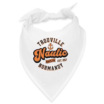 Trouville Nautic versorgt die Normandie - Bandana - Weiß - Vorne