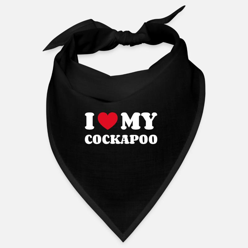 I Love My Cockapoo Cockerdoodle Cockerpoo Bandana