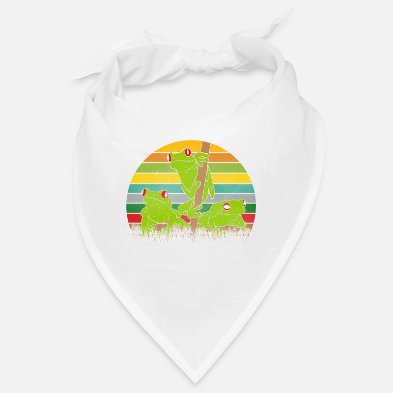 Retro frogs frog Bandana