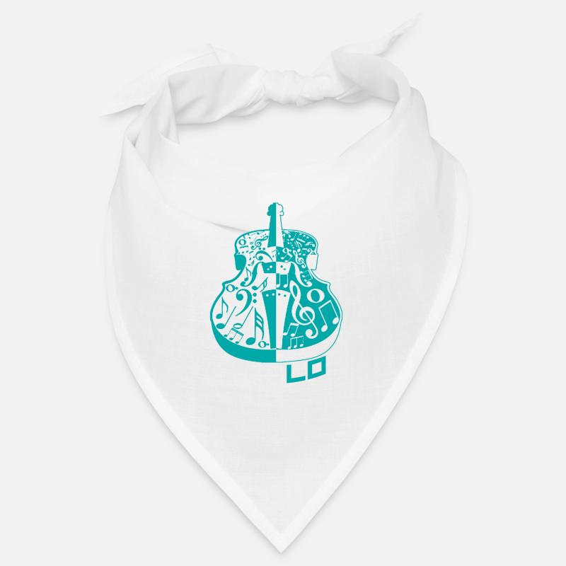 Violoncelle - Bandana - blanc