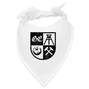 Gelsenkirchen Wappen - Bandana - Weiß - Vorne