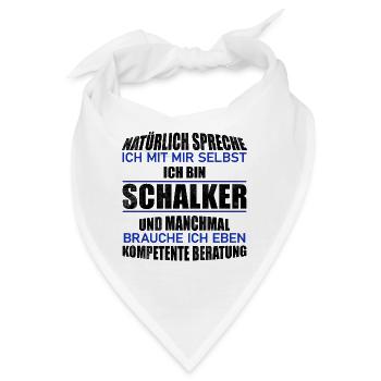 Schalker Beratung Geschenkidee - Bandana - Weiß - Vorne