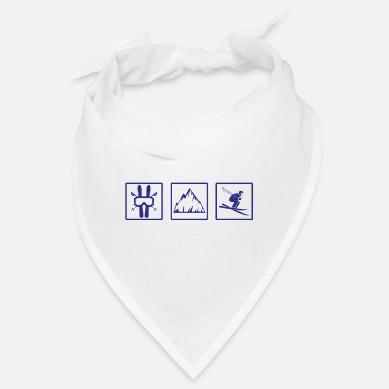 Skiing mountains gift ski Bandana