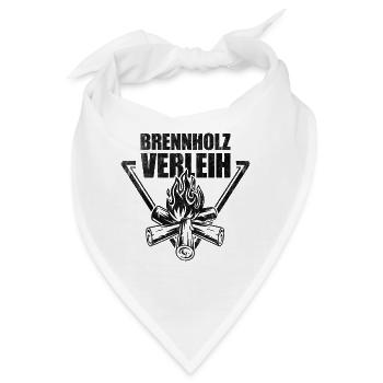 Brennholz Verleih - Bandana - Weiß - Vorne