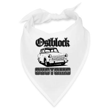Trabi Trabbi Ostblock Customs DDR Auto - Bandana - Weiß - Vorne