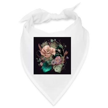 Floral Design 22 - Bandana - Weiß - Vorne