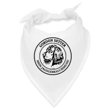 Gordon Setter Jagdgebrauchshund Jagdhunde Hunde - Bandana - Weiß - Vorne