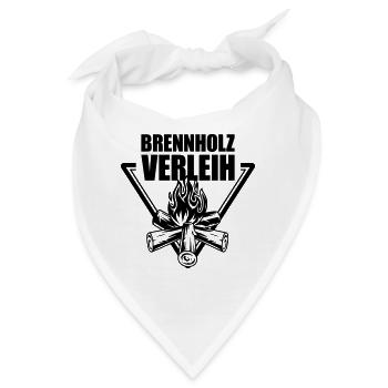 Brennholz Verleih | Farbe änderbar - Bandana - Weiß - Vorne