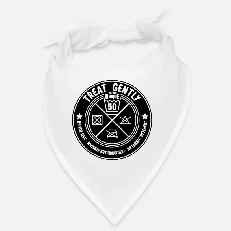 Colors can be changed | Gentle treatment 50th birthday Bandana