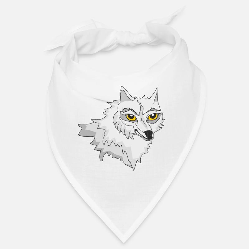 Weißer Wolf Bandana