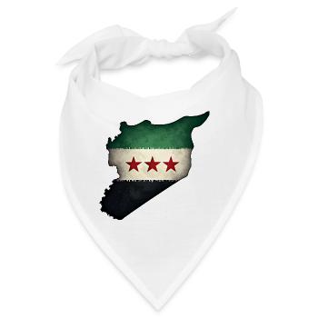 flagge syrien - Bandana - Weiß - Vorne