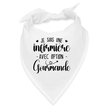 Krankenschwester mit Gourmet-Option - Bandana - Weiß - Vorne