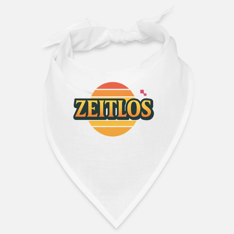 Zeitlos Logo - Bandana - Weiß
