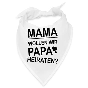 Heiratsantrag - Bandana - Weiß - Vorne
