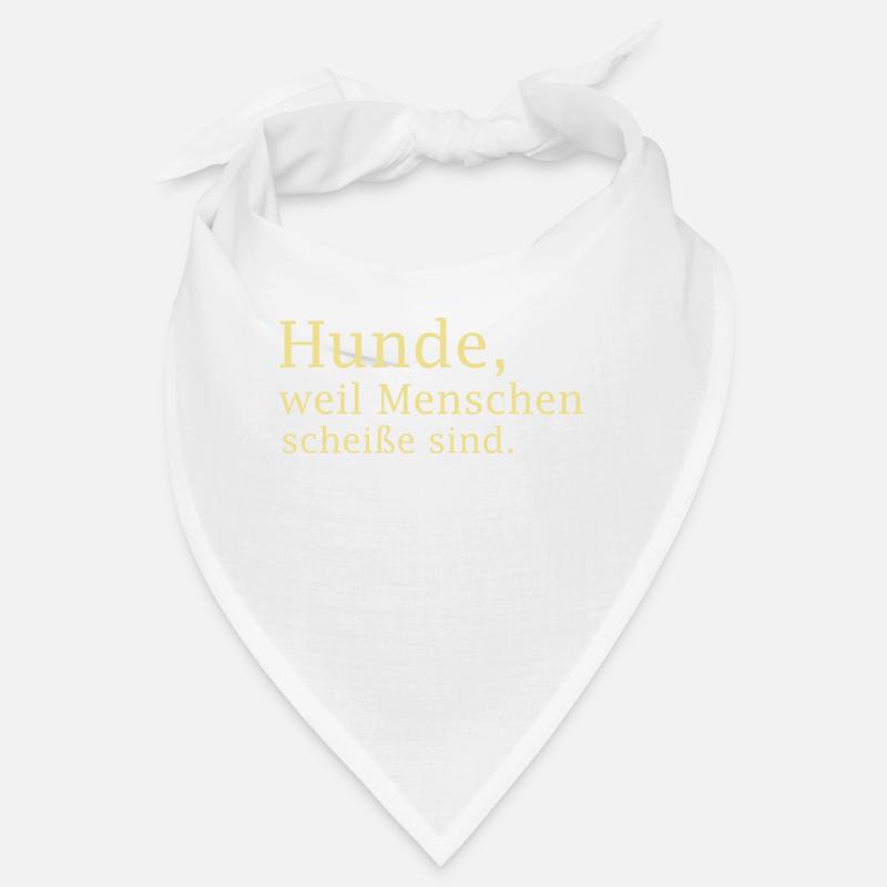 Hunde Spruch Hunde Sprüche - Bandana - Weiß