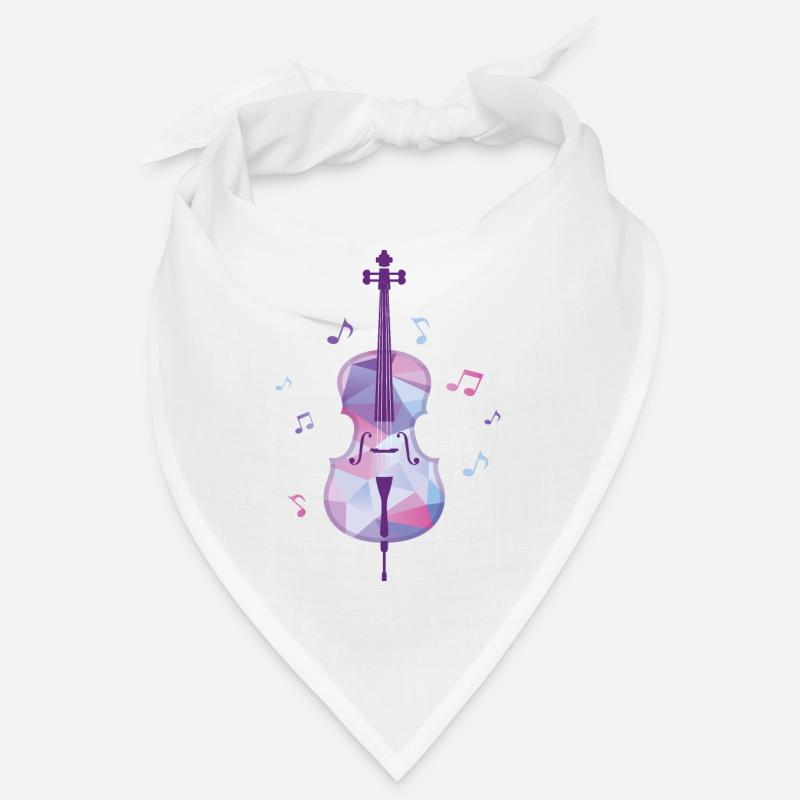 Violon violon polygone musique notes musique classique Bandana