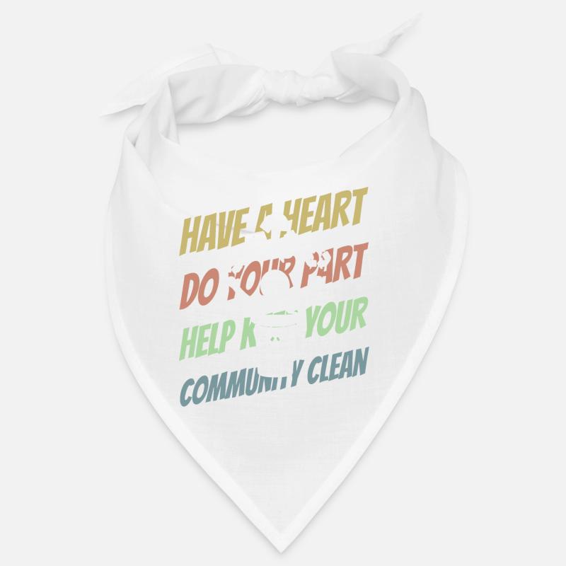 Déchets sauvages, pollution, sensibilisation à l’environnement Bandana
