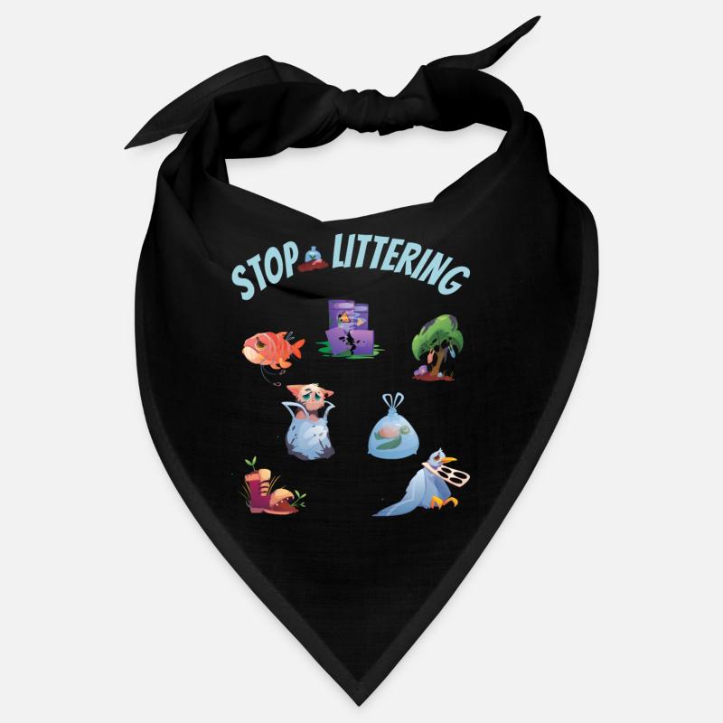 Stoppe la pollution plastique et les déchets dans l’environnement Bandana