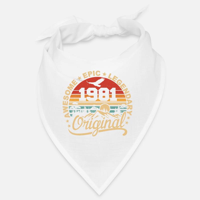 Original 1981 Geburtstagsgeschenk 1981 Retro 1981 Bandana
