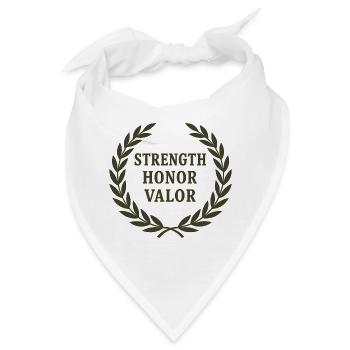 Ehrenvolle Siegesmoral Plakette - Bandana - Weiß - Vorne