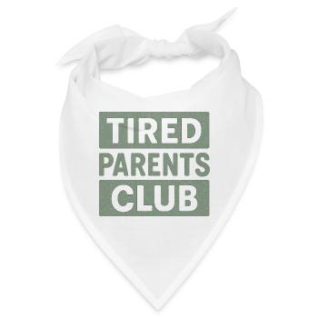 Tired Parents Club - Bandana - Weiß - Vorne
