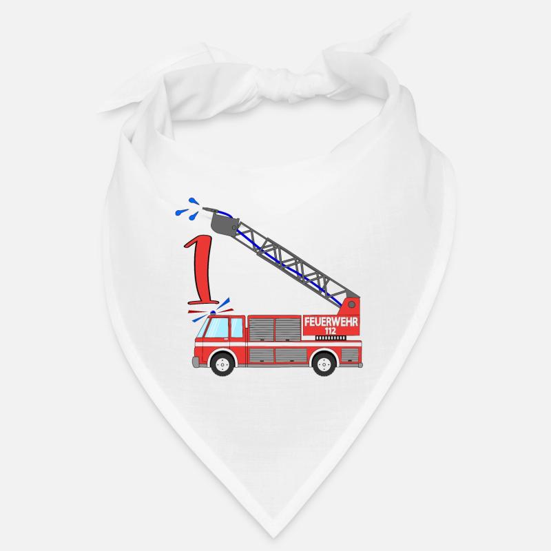 Feuerwehrauto 1. Geburtstag Bandana