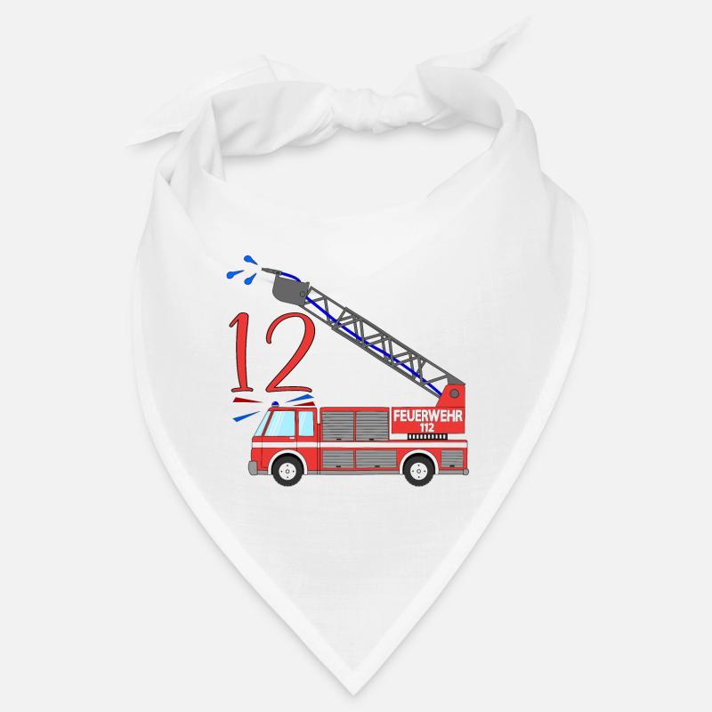 Fire engine 12th birthday Bandana
