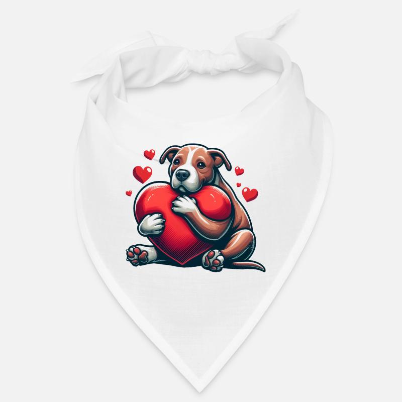 Cadeaux de Saint-Valentin Pitbull Bandana