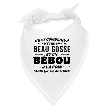 Komplizierte Beau Gosse und Bébou - Bandana - Weiß - Vorne
