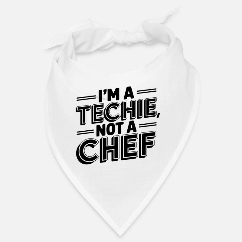 Techie, No Cook, Nerd, Geek, Technician, IT Technician Bandana