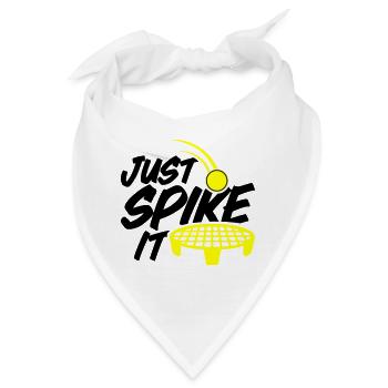 Farbe änderbar | Roundnet Spikeball Fun - Bandana - Weiß - Vorne
