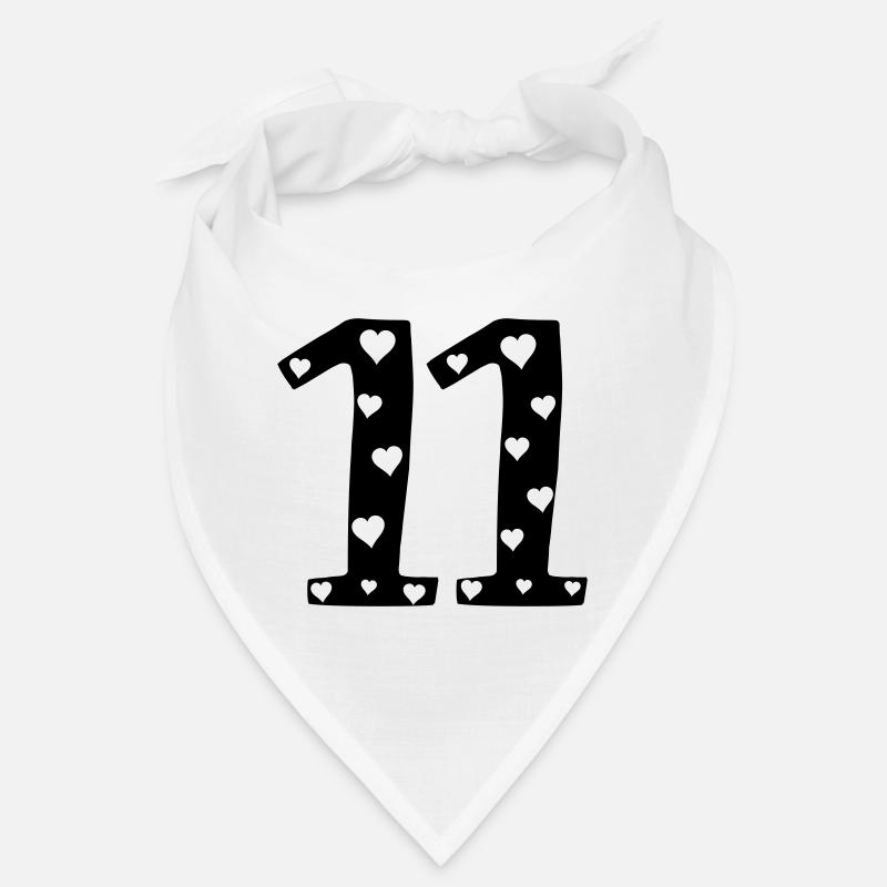 11 Geburtstag mit Herz Bandana