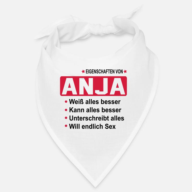 anja Geschenk Geschenkidee Name Bandana