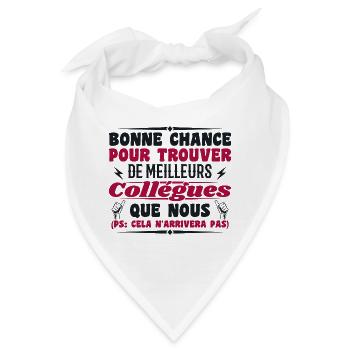 Kollege Kollegen Humor Geschenk Ruhestand - Bandana - Weiß - Vorne