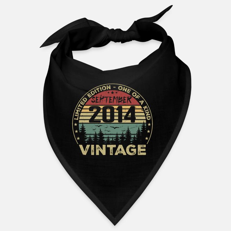 September 2014 Vintage Birthday Gift 2014 Bandana