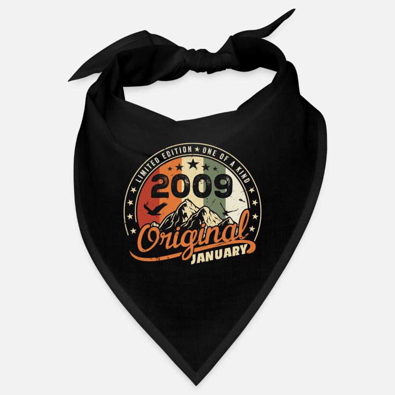 Original Né en Janvier Anniversaire | Janvier 2009 Bandana