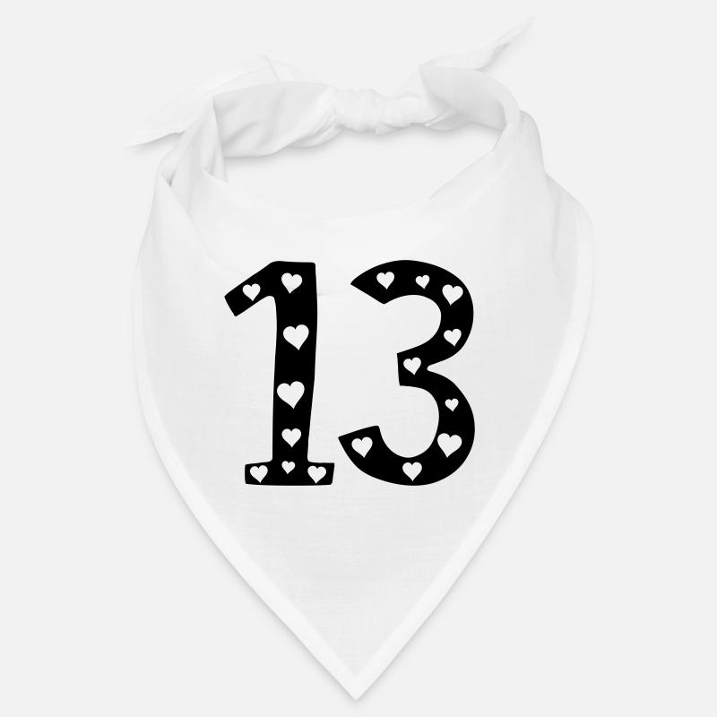 13 Geburtstag mit Herz Bandana