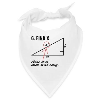 Suchen x - Bandana - Weiß - Vorne
