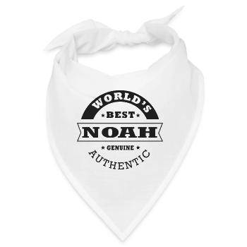 Noah T-Shirt Personalisiertes Namensgeschenk Noah - Bandana - Weiß - Vorne