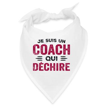 Ich bin ein Trainer, der Humor liebt - Bandana - Weiß - Vorne