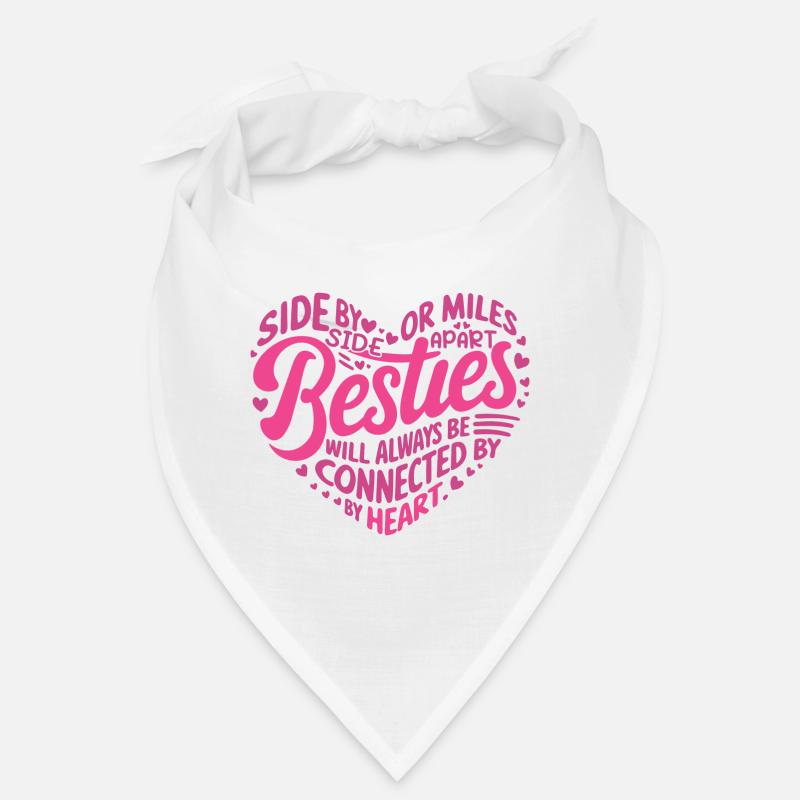 Besties will always be connected by Heart | BFF Bandana