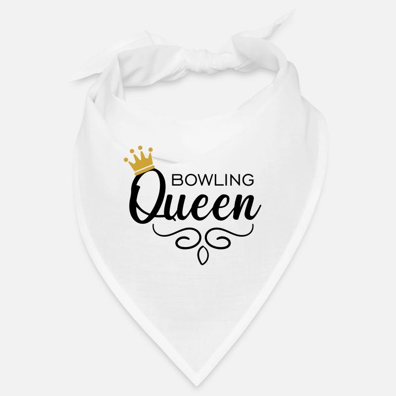 Bowling Queen - Bandana - white
