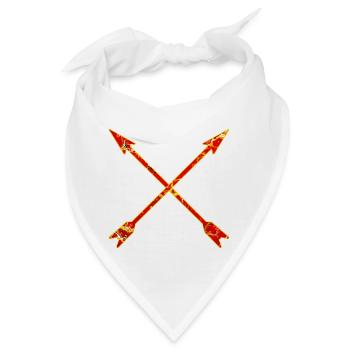 gekreuzte pfeile e 232 - Bandana - Weiß - Vorne